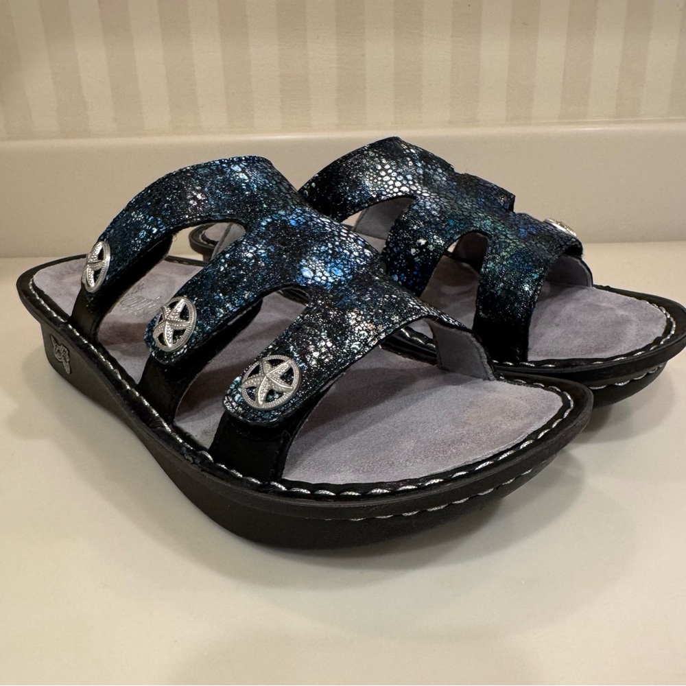 Alegria Leather Sandal Strap Detail Dinah Deep
Sea - Picture 3 of 15